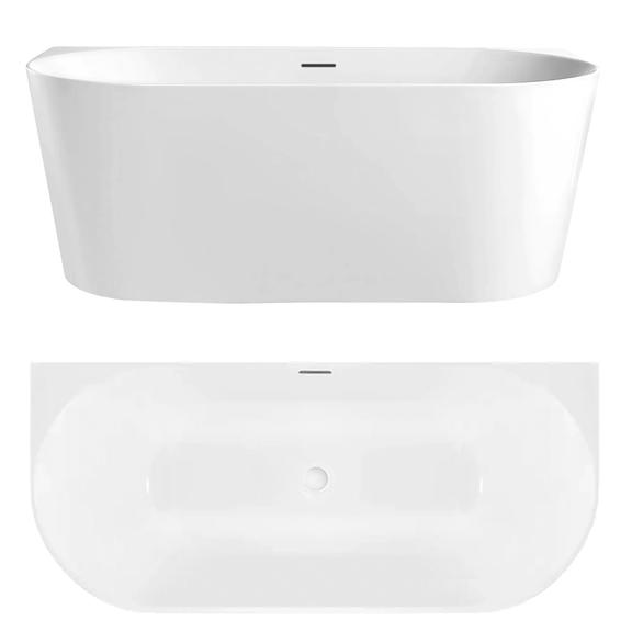 Baignoire acrylique murale CAPRI SLIM 170cm