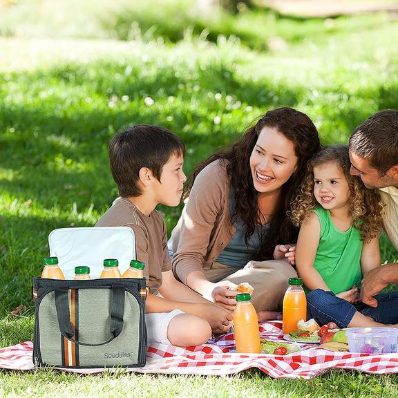 Koc Piknikowy Kratka Niebieski