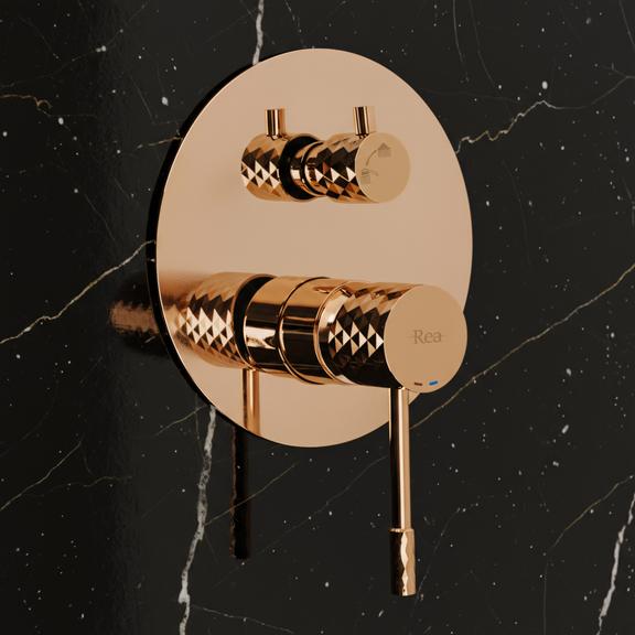 Shower system  Rea Lungo Diamond Copper + BOX