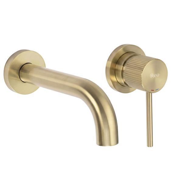 Змішувач прихованого монтажу Rea Lungo Stripe Brush Gold