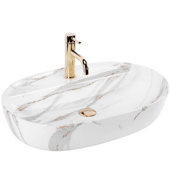 Umywalka REA Aura 61 Shiny Aiax