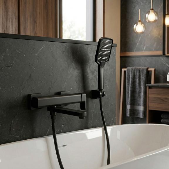 Змішувач для ванни Rea Arlo Black