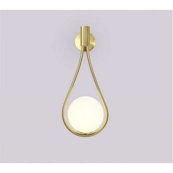 Wandlampe Glas Kugel Gold APP603-1W