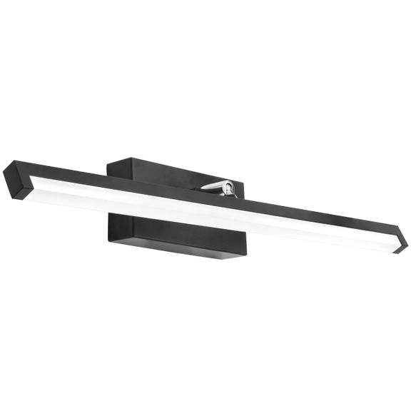 LED vonios sieninė lempa virš veidrodžio 12W 50CM APP373-1W JUODAS