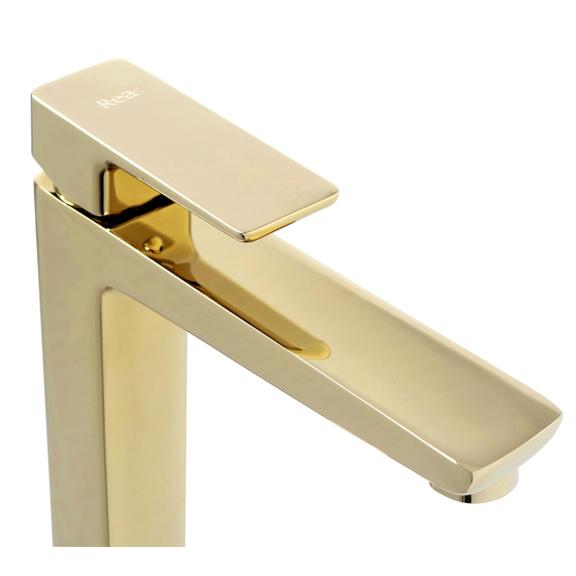 Wastafelkraan Rea Orix Gold Low