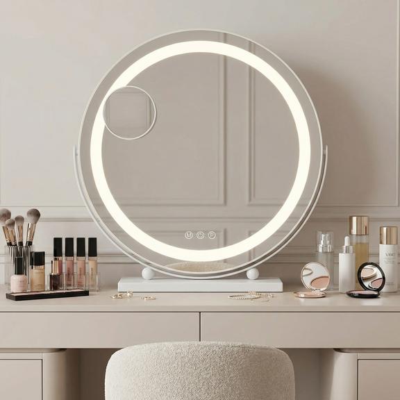 Zrkadlo LED MAKE-UP White 40 cm
