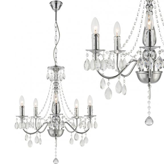 Deckenleuchte EBT014-5CP CHROME