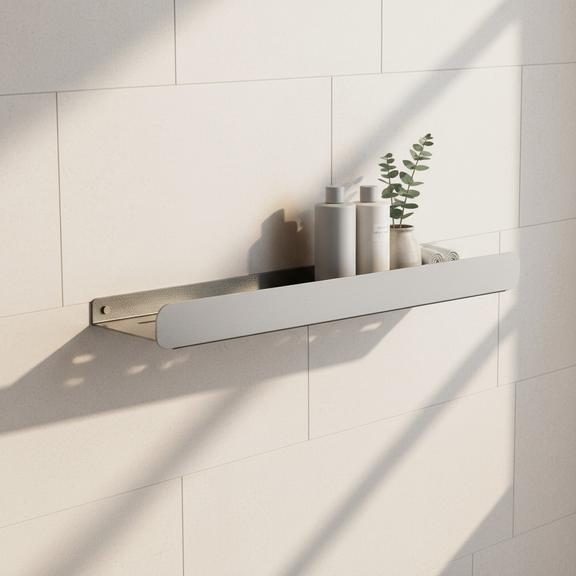 Bathroom shelf SF03 45cm steel brush