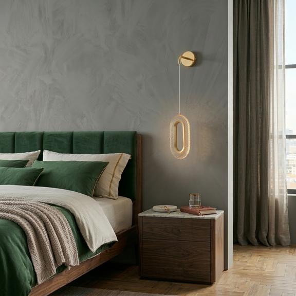 KINKIET ŚCIENNY LED G172-W ZŁOTY