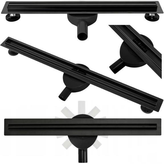Linear drainage NEO Slim Pro Black 100