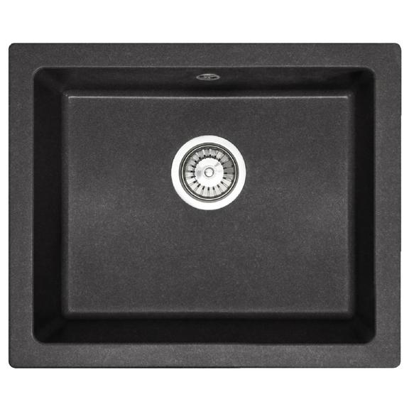 Zlewozmywak granitowy Nels czarny nakrapiany