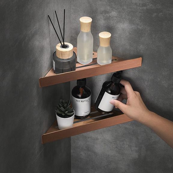 Półka łazienkowa prysznicowa SF07 miedź szczotkowana