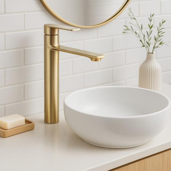 Baterie pentru baie REA Storm GOLD BRUSH High