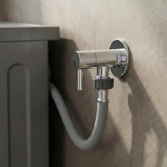 Valvola ad angolo 1/2" x 3/4" Chrome