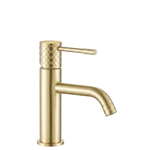 Baterie pentru lavoar Rea Lungo Diamond Brush Gold