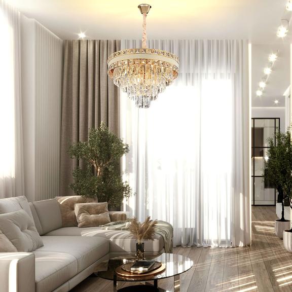 Hängelampe Cristal G048-CP 50CM GOLD