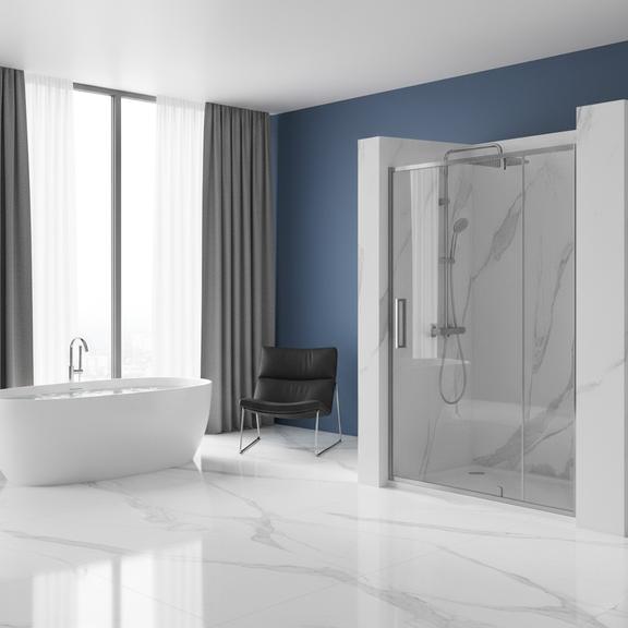 Drzwi Prysznicowe  Uchylne REA Rapid Swing Chrom 120