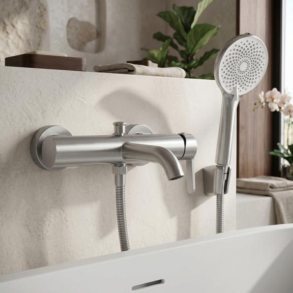 Baterie pentru cadă REA Ontario Side Brush Nickel