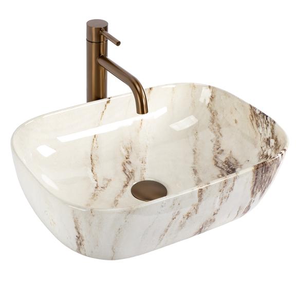 Opzetwastafel Rea Belinda Marrone Shiny