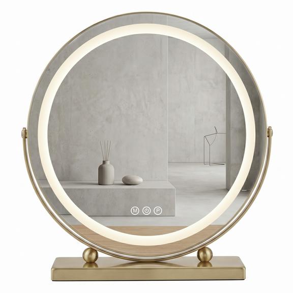 Lustro LED MAKE-UP L.Gold 50 cm