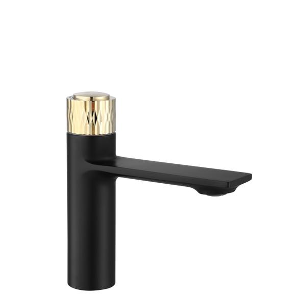 REA STORM Musta ja kultainen pesuallashana Matala