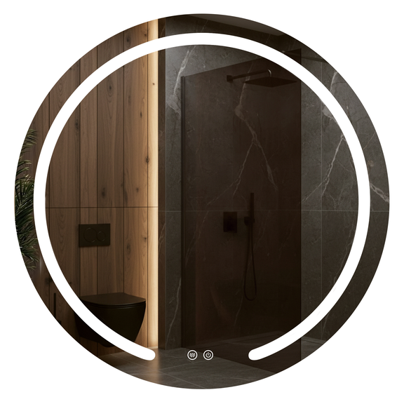 Lustro ścienne LED 80cm Modern