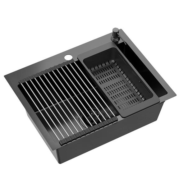 Tērauda izlietne LUKE 110 WORKSTATION Black