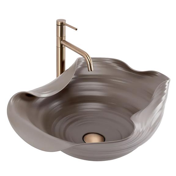 Umywalka nablatowa Rea HM-66TB Handmade ART