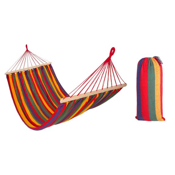 Hamak 1-osobowy z poprzeczką 80cm 480144B RED