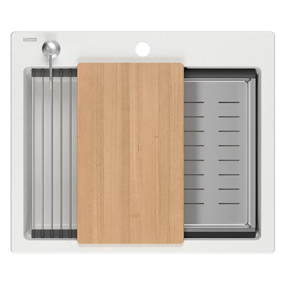 granīta izlietne KURT 110 WORKSTATION White