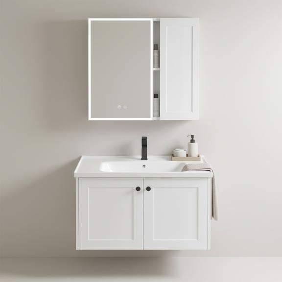 Conjunto de muebles de baño con lavabo Monti 60cm White