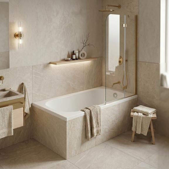 Bañera acrílica empotrada Rea Gloria 120