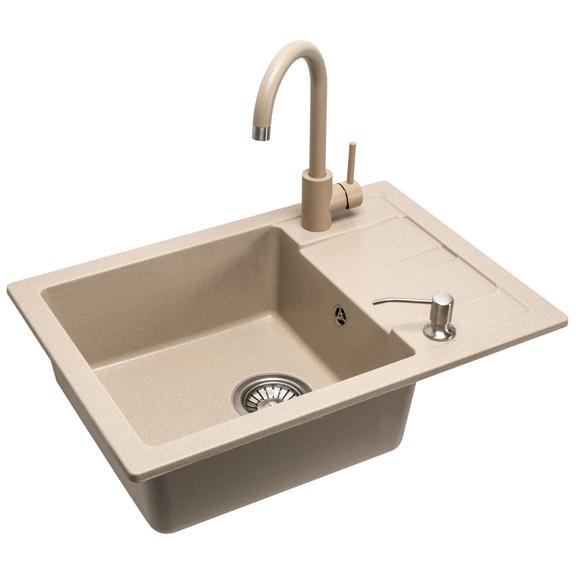 Sinks granit Nils Beige set 5in1
