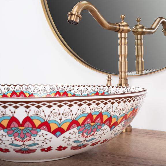 Νιπτήρας πάγκου Rea Peru Μ 40 x Π 40  x Υ 11,5 cm