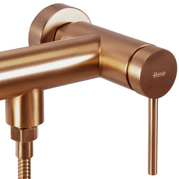 Bateria prysznicowa Rea Foss Clif Miedź Szczotkowana