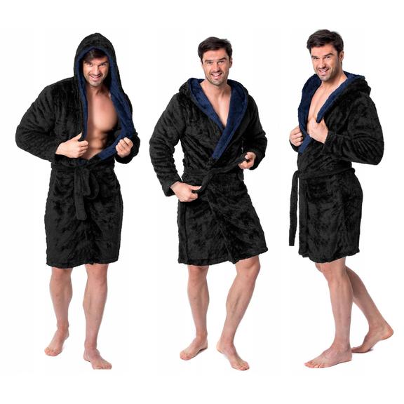 Bathrobe Jordan Black Navy Men M
