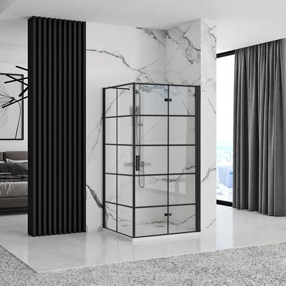 Cabine de douche Rea Molier Black Double 90x110
