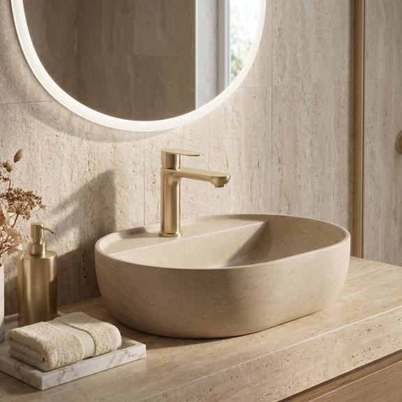 Waschbeckenarmatur Rea Logan Brush Gold