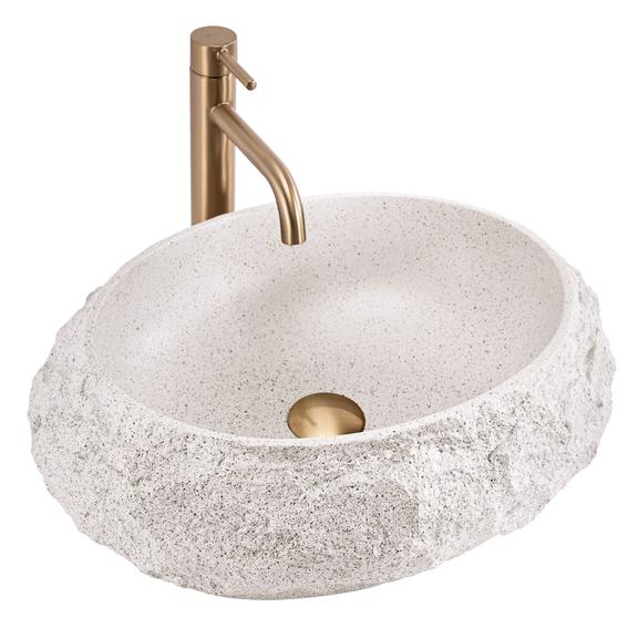 Umywalka nablatowa Rea Mika Beige