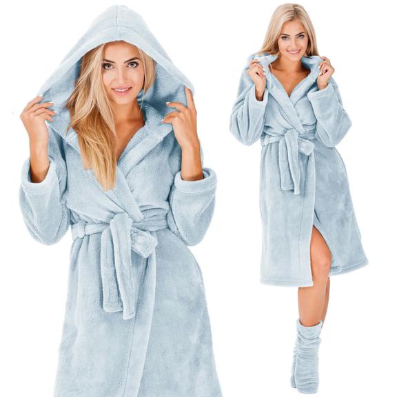 Bathrobe Nancy L.Blue + socks  S/M