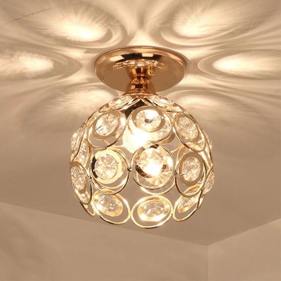Deckenlampe Kristall Loft gold APP205-1C