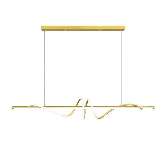 LAMPA SUFITOWA WISZĄCA LED LHJ024-CP 120 cm ZŁOTA