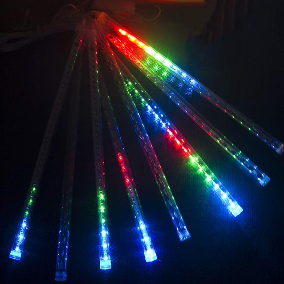 Sople LED kolorowe RGB 8szt