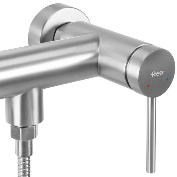 Bateria prysznicowa Rea Foss Clif Nikiel Szczotkowany