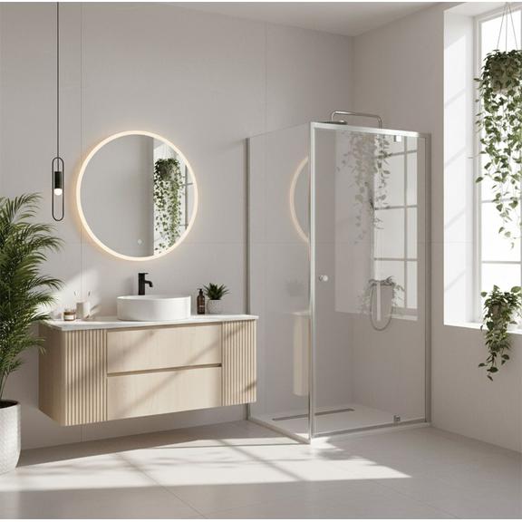 Tuš kabina Rea Primo Swing 80x100 Chrome