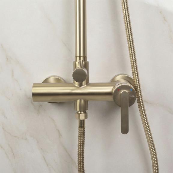 Kit de douche Rea Ontario Brush Gold