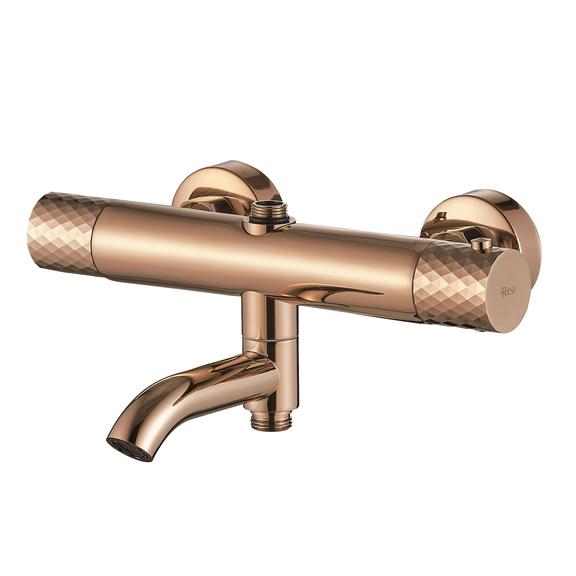 Kit de douche avec thermostat Lungo Diamond Copper