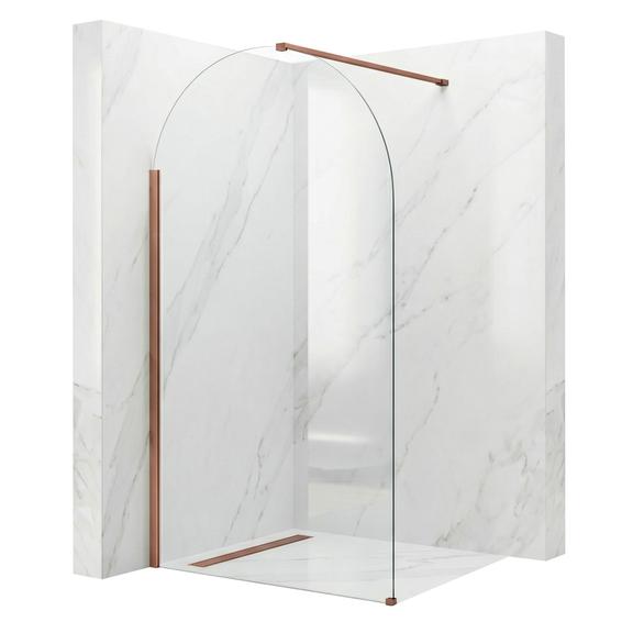 Ścianka prysznicowa Walk-In Rea Heaven Brush Copper 110