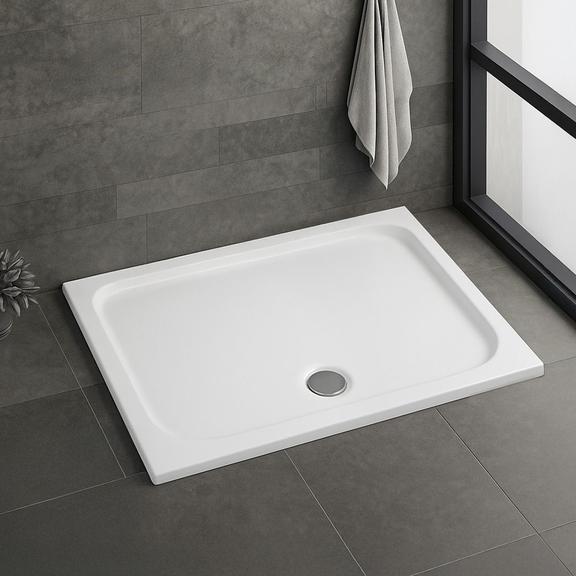 Piatto doccia acrilico Rea Belmond White 80x100