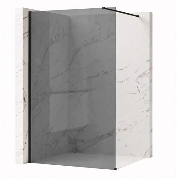 Paravan de dus Rea Flexi Grey / Black 130